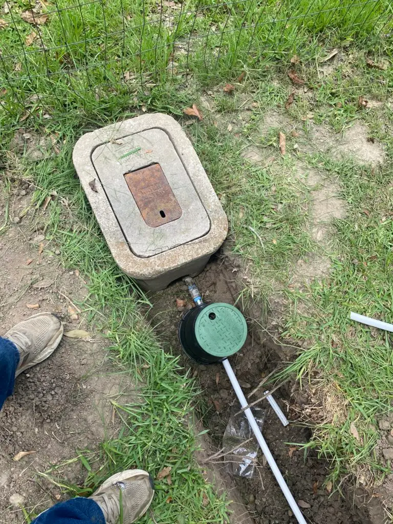 New water line installed during a remodel project in Parks, Louisiana