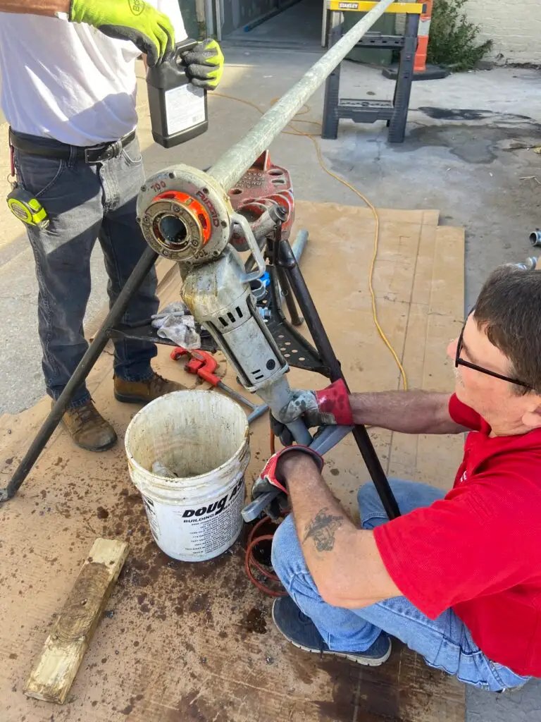 Commercial gas piping installed at Bambino’s Burgers in New Iberia, Louisiana