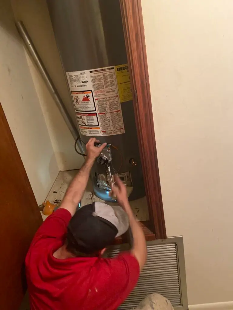 Gas water heater repair completed by Michael B Plumbing in New Iberia, Louisiana
