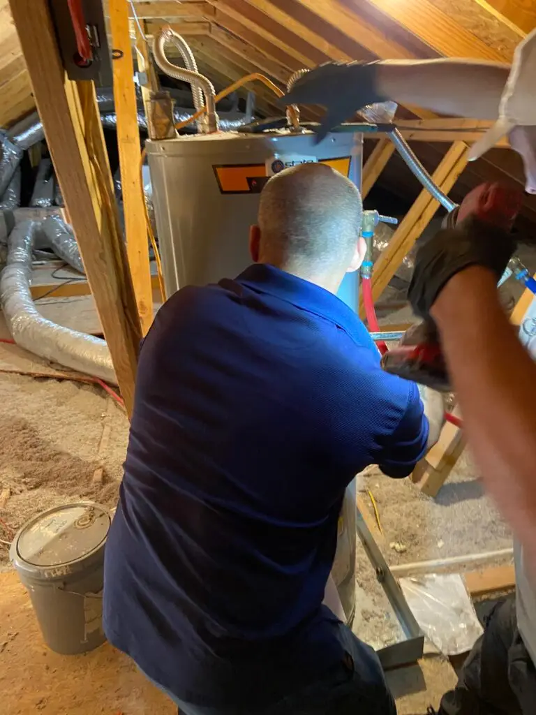 Electric water heater element and anode rod replacement by Michael B Plumbing in New Iberia, Louisiana