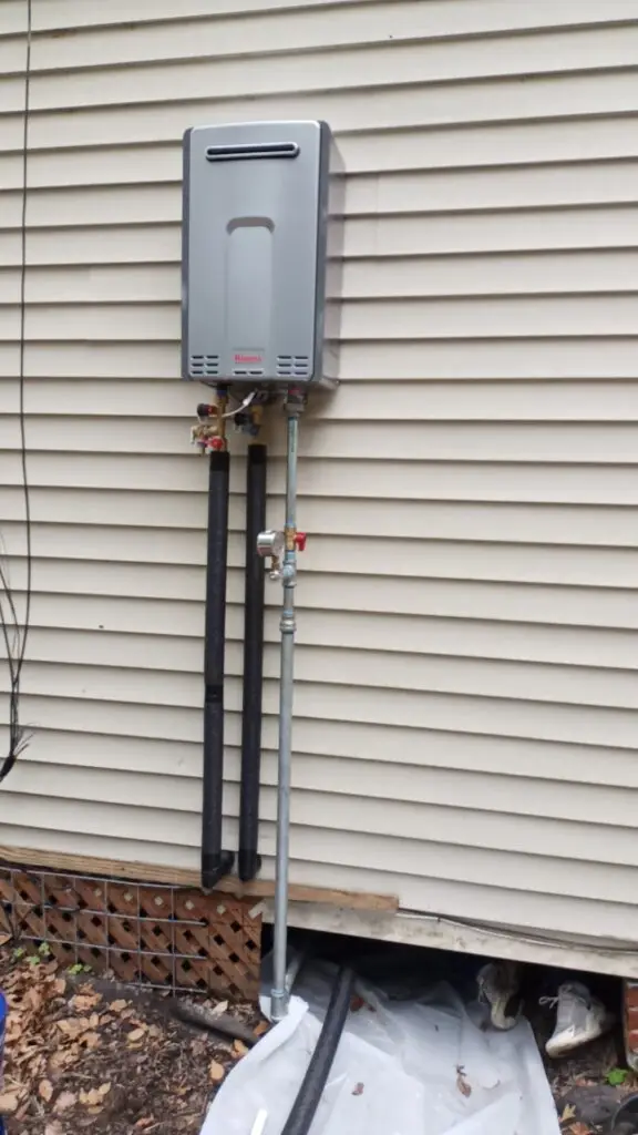 Tankless water heater installed by Michael B Plumbing in New Iberia, Louisiana